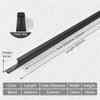 KAK Long Furniture Handles Kitchen Cabinet Knobs and Handles Shoe Cabinets Wardrobes Door Pulls 1000mm Door Handles Hardware