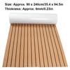 90x240cm Marine Boat Synthetic Flooring Self Adhesive EVA Foam Yacht Deck Sheet(GoldBlack )