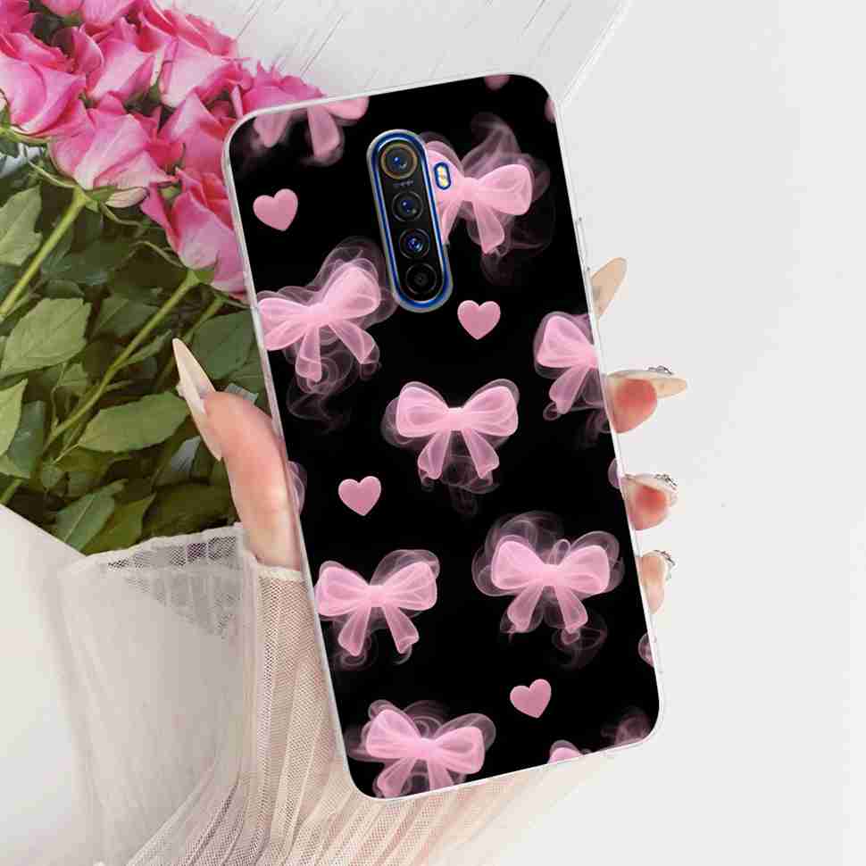 For Realme X 2 X2 Pro RMX1931 Case Cartoon Cat Simple Silicone Cover For Oppo Realmex2 Pro Phone Case Shockproof Bumper