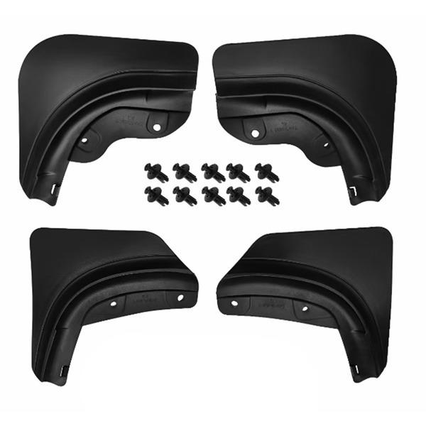 Black ABS Car Mud Flaps: Tire Splash Guards for Tesla