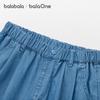 Balabala Girls' Thin Straight-Leg Denim Jeans