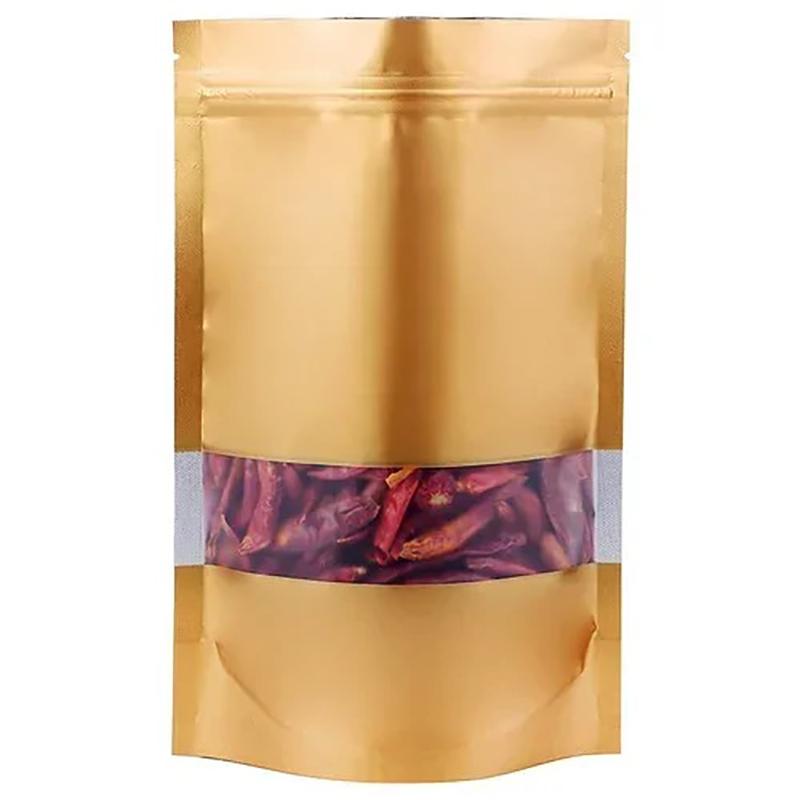 100 st Färgade Självbärande Självtätande Påsar Aluminiumfolie Förseglad Kex Blomma Te Förseglad Ficka Godis Ansiktsmask Gåva Fönsterpåsar