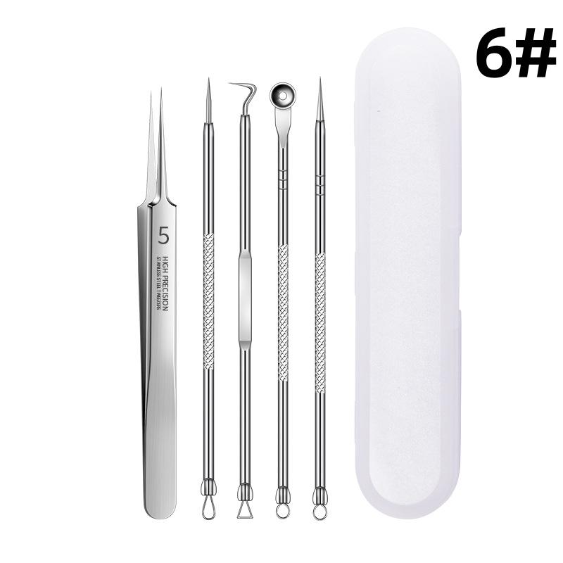

Пинцет для удаления черных точек, экстрактор прыщей, точный инструмент из нержавеющей стали для удаления прыщей, инструменты для чистки лица 6#