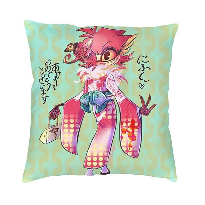Hazbins Anime Animation Hotel Square Pillow Cover Decoration Cushion Cover Throw Pillow For Car Double-Sided Printing