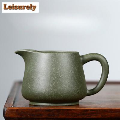 270ml Yixing Purple Clay Tea Pitcher Divide Tea Cha Hai Dispenser Raw Ore Bean Green Mud Justice Cup Fair Mug Chinese Tea Set