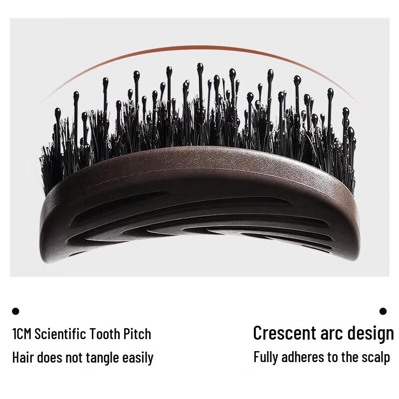 HANDUNYOU Folding Boar Bristle Hair Comb