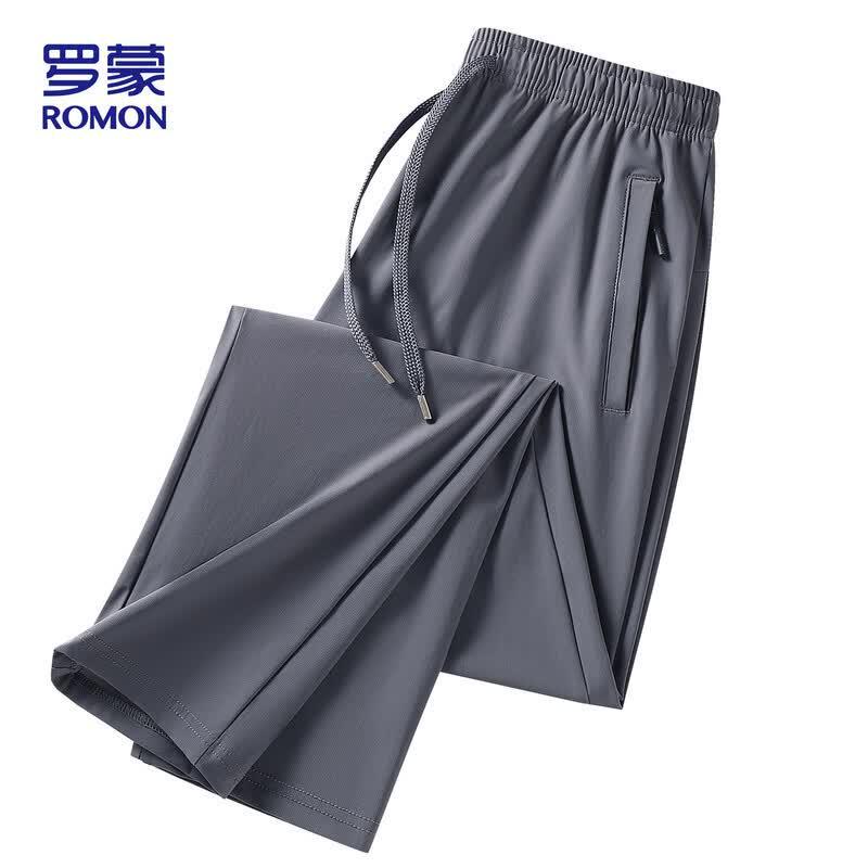 ROMON Men's Ice Silk Quick-Dry Casual Pants
