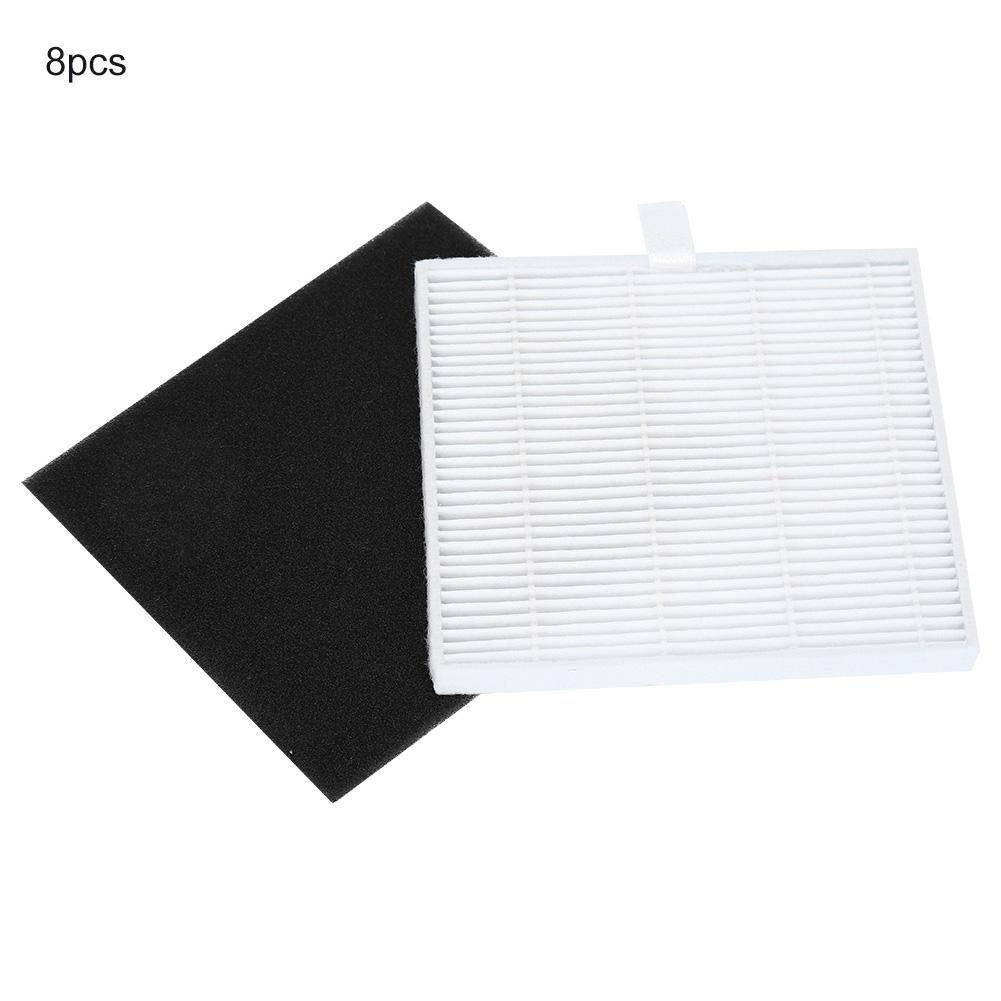 Staubsauger Aktivkohlefilter-Set Ersatz für Chuwi ILIFE V8S Roboter Mo E2Q7