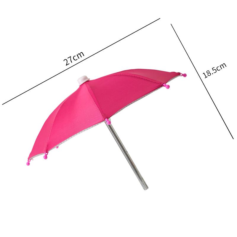 Mini Cycling Umbrella: Cute Mobile Phone Sunshade with Clip, Decorative Toy Umbrella