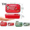 Portable Jewelry Organizer Christmas Sardine Tin Shaped Box, Travel Jewellery Storage Case with Decorative Gift Fish Bone Divider, Mini Necklace