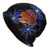 Electric Lightning Basketball Beanie, Loose Breathable Elastic Gym Training Daily Street Slouchy Headwear Unisex