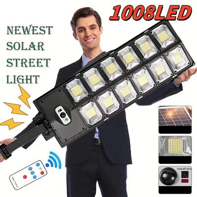 Super Helle 1008 LED Solar Lichter Im Freien Straße Lampe 3 modi IPX65 Wasserdicht Garten Beleuchtung Mit Smart Motion Sensor