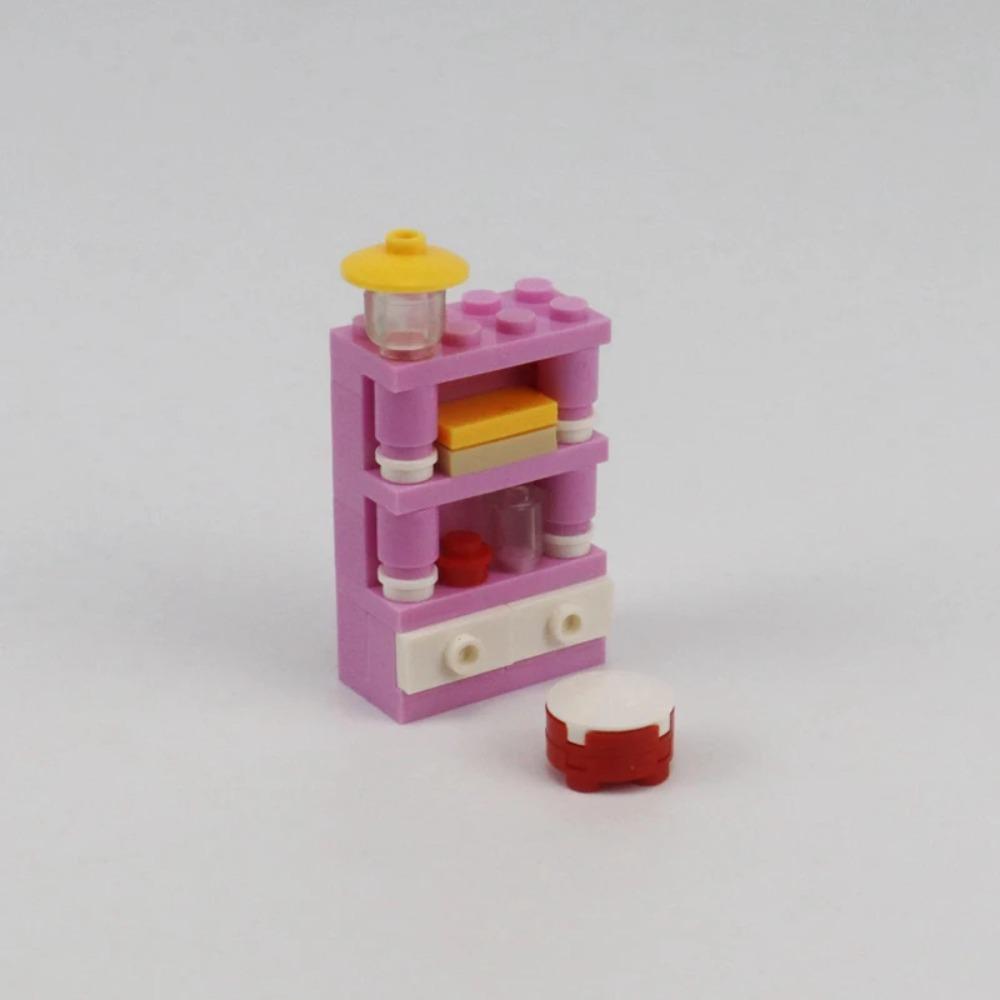 Abschließbare Stadt MOC Möbel Badezimmer Öffentliche Toilette Bausteine Spielzeug für Kinder Zusammenbauen Stadtblock DIY Teile Lern Geschenke