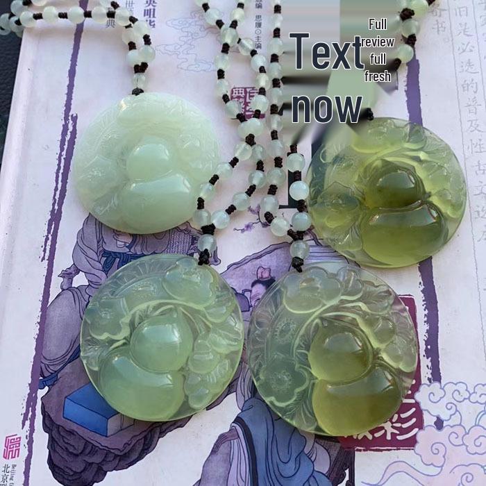 Jade Gourd Fu Lu Ru Yi Pendant 5241