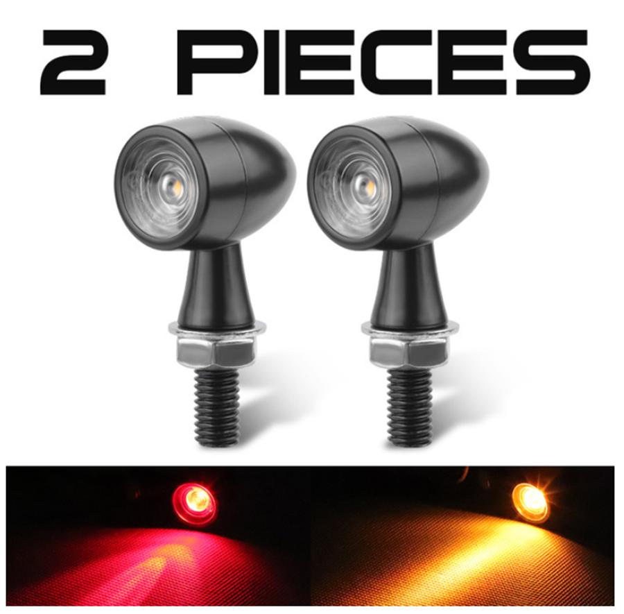 4 Pcs Motorcycle Dirt Bike Scooter LED Turn Signal Brake Light DRL Flashing Lamp