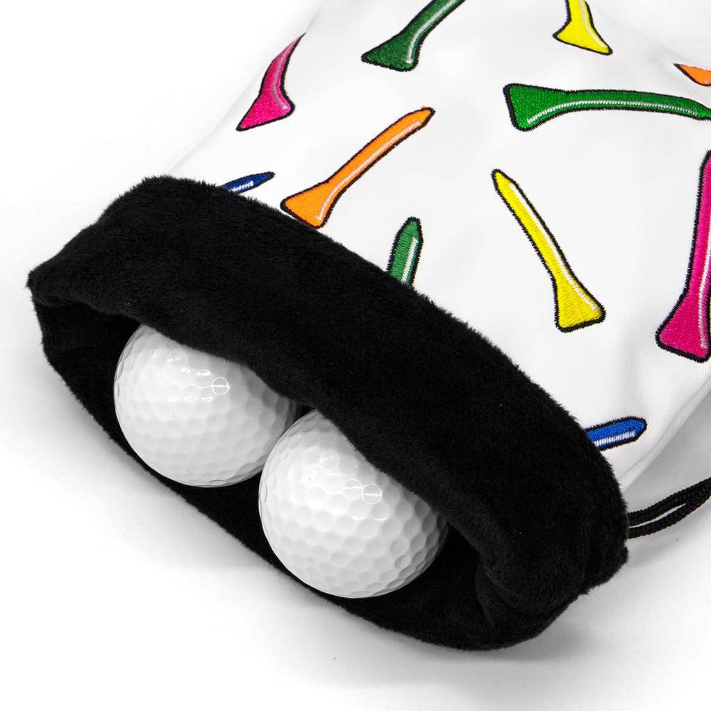 Husă de golf pentru depozitarea mingilor de golf și a mingilor de tenis, geantă din PU, geantă pentru mingi, geantă pentru accesorii de golf, fabricată din PU, husă de golf, design elegant, unisex