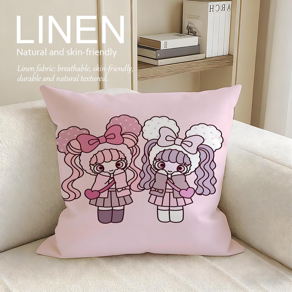 

Cute Minireco Cushion Cover Pillowcase Set Pcs x x Breathable Washable Sofa Cushion Cover 30X30cm