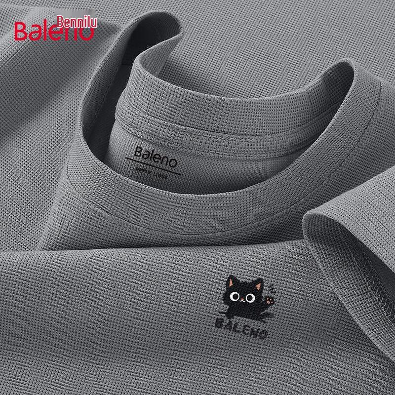 Baleno Men s JPB Waving Kitten Waffle Knit T-Shirt L