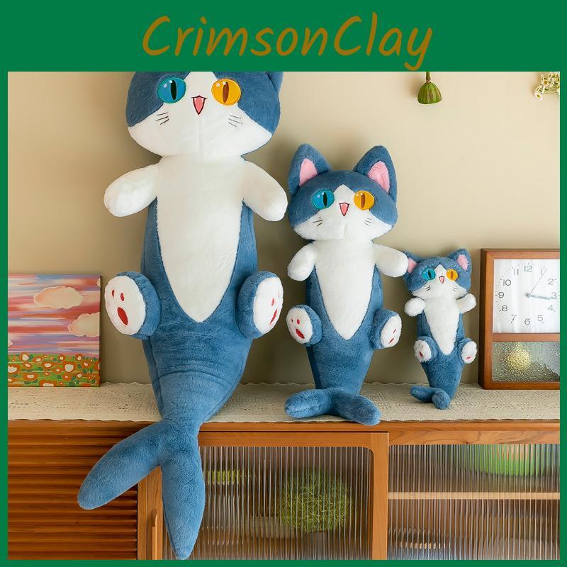 Cat Shark Plush Pillow Toy Soft Filled Doll Stuffed Animal Cozy Home Gift Decor