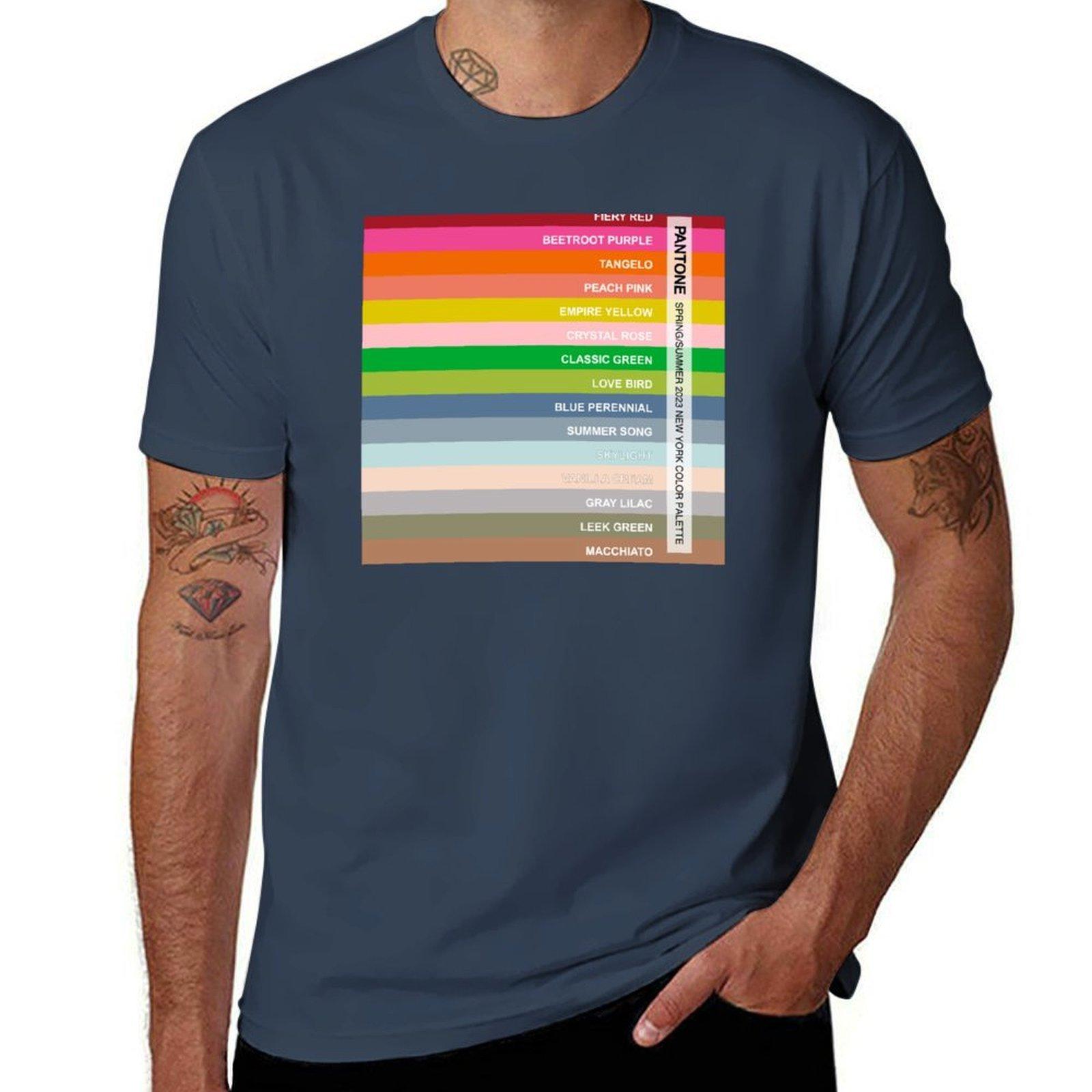

New York Fashion Week Color Palette SpringSummer 2023 all 15 colors with labels TShirt Quick Dry Light Sports TShirt S