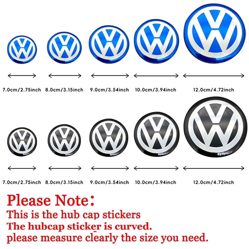 For VW Volkswagen Jetta MK5 Golf 56mm-120mm Car Wheel Center Hub Cap Sticker Accessories For Volkswagen VW R-line R GTI Polo Gol ED1