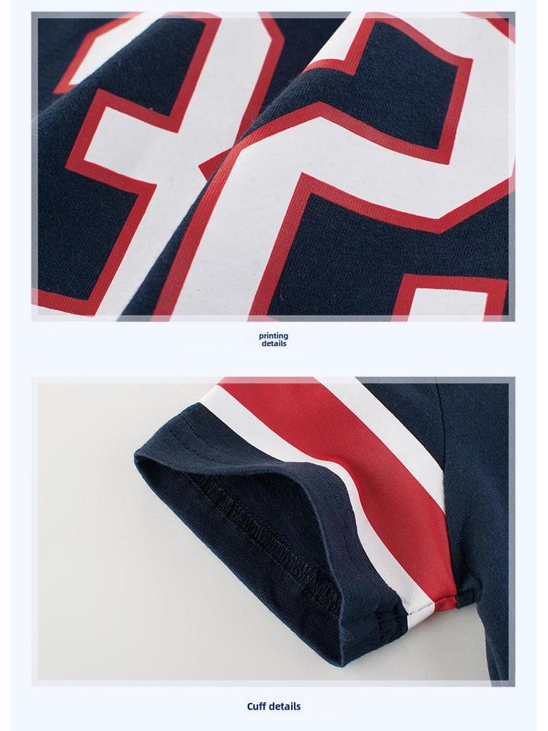 Summer 2025 Korean Boys' Short-Sleeved T-Shirt 