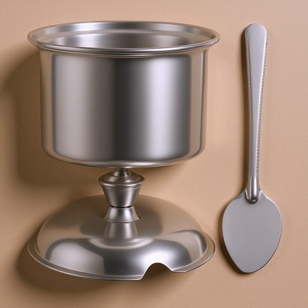 Stainless Steel Sugar Bowl with Lid Spoon Airtight Condiment Dispenser for Salt Pepper Spices Coffee Creamer Kitchen Food