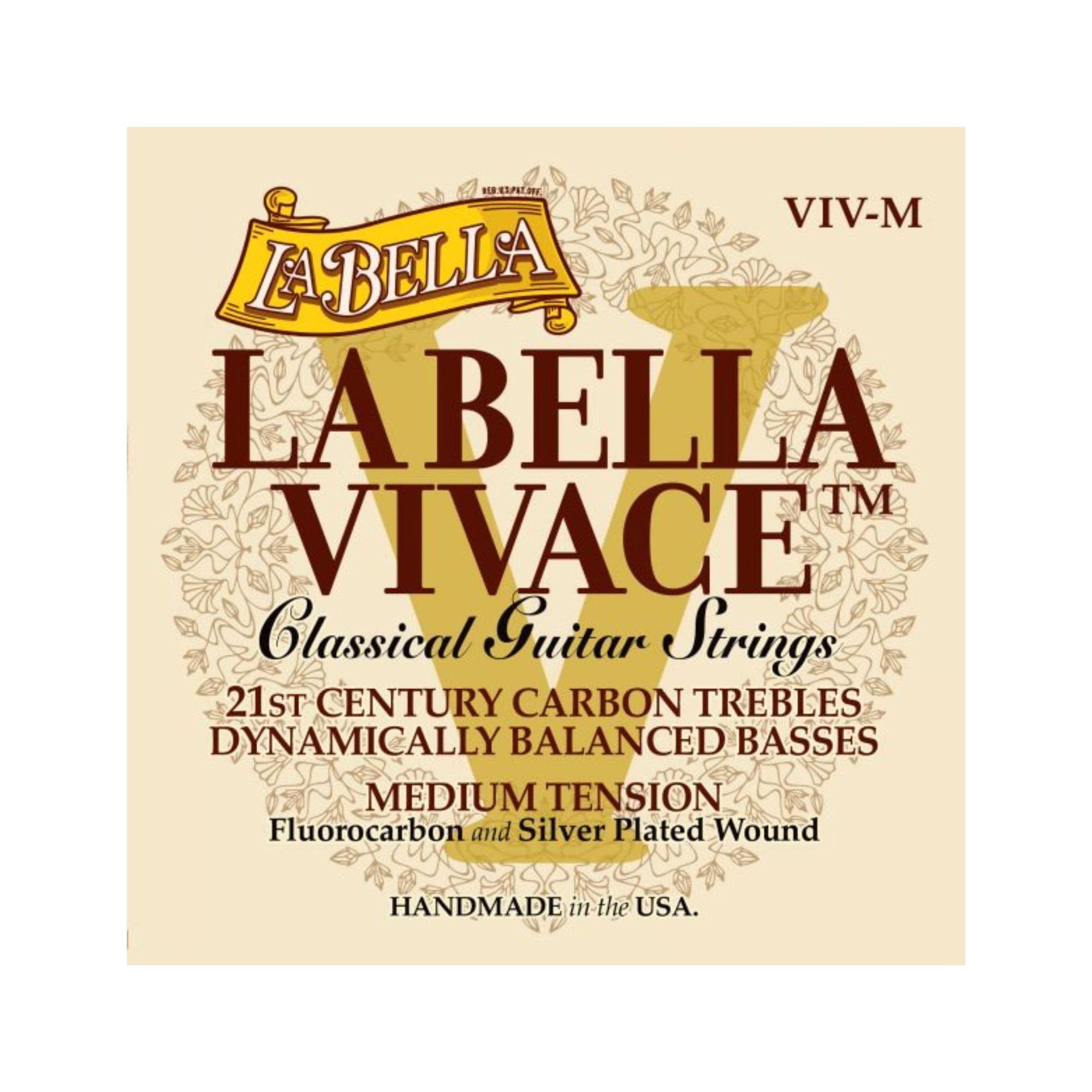 

Струны для классической гитары La Bella Vivace Medium VIV-M