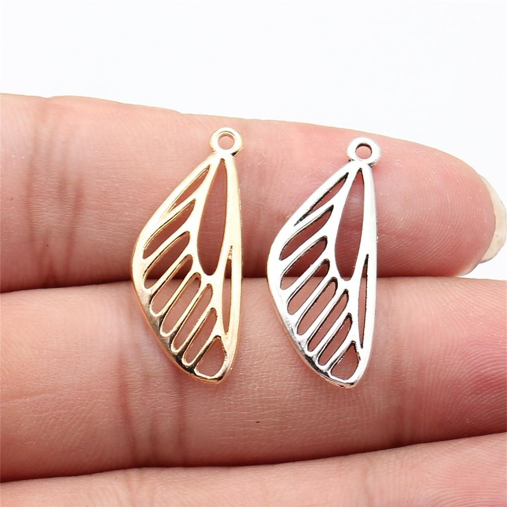 Small Angel Wings Fairy Detail Charm Antique Bronze Zinc Alloy Jewelry Making Supplies Jewelry Making Accessory Charms