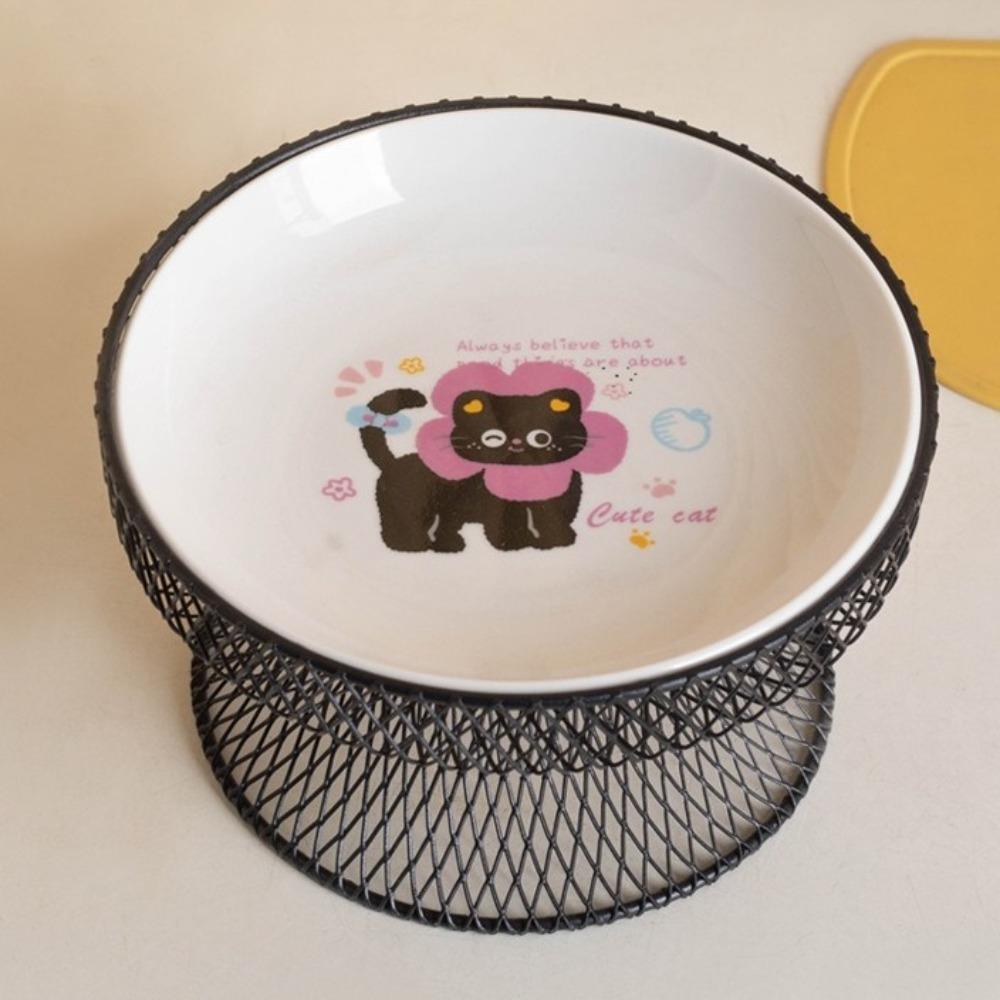Non-Slip Elevated Pet Bowl No Spill with Stand Dog Water Bowl Large Capacity Cat Feeding Station Wet And Dry Food