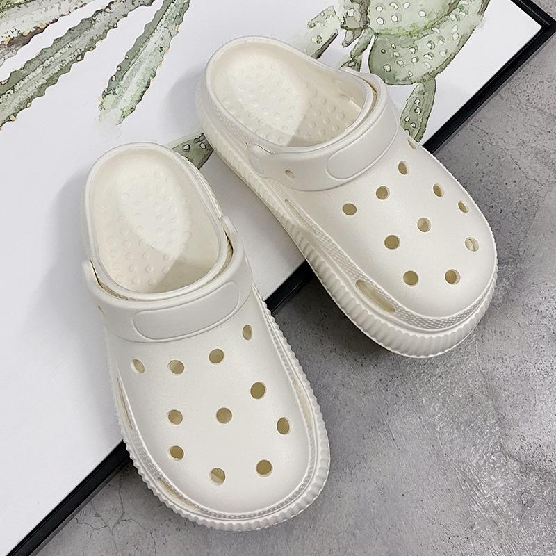 Gaten schoenen dames zomerkleding nieuwe schattige sandalen plateauzool antislip strand verpleegkundige slippers