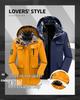 Two-Piece Waterproof Windproof Outdoor Couples Jacket with Cotton Padding
