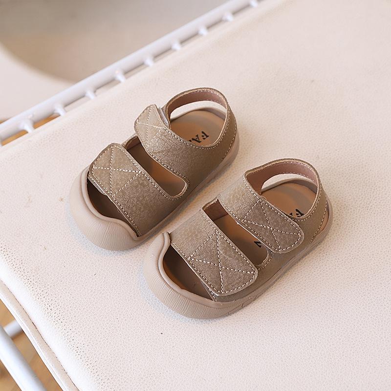 Baby Anti-Kollisions-Sandalen mit geschlossener Zehe – Schuhe mit weicher Sohle für Kleinkinder
