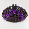 Fan Big Stone Rhinestone Wedding Purse White Clear Evening Bridal Clutch Luxury Women’s Crystal Party Prom Handbag Formal Bag