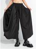 Black Stripe Plus Size Spring Autumn High Waist Wide Leg Pants Women Loose Casual Trousers