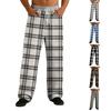 Men's Casual Stretch Waist Drawstring Straight-Leg Pants