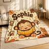Sophie Opice mimino s banánem Coral Fleece deka