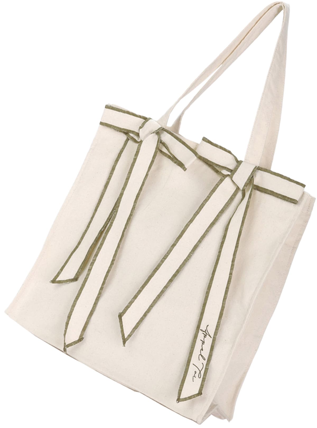 

Altro Rose Green Tote Bag for Women, Large Capacity, A4 Size, Canvas, with Gusset, Stylish, Cute, Shoulder Bag for Women, A4 Size, Perfect for Fans,