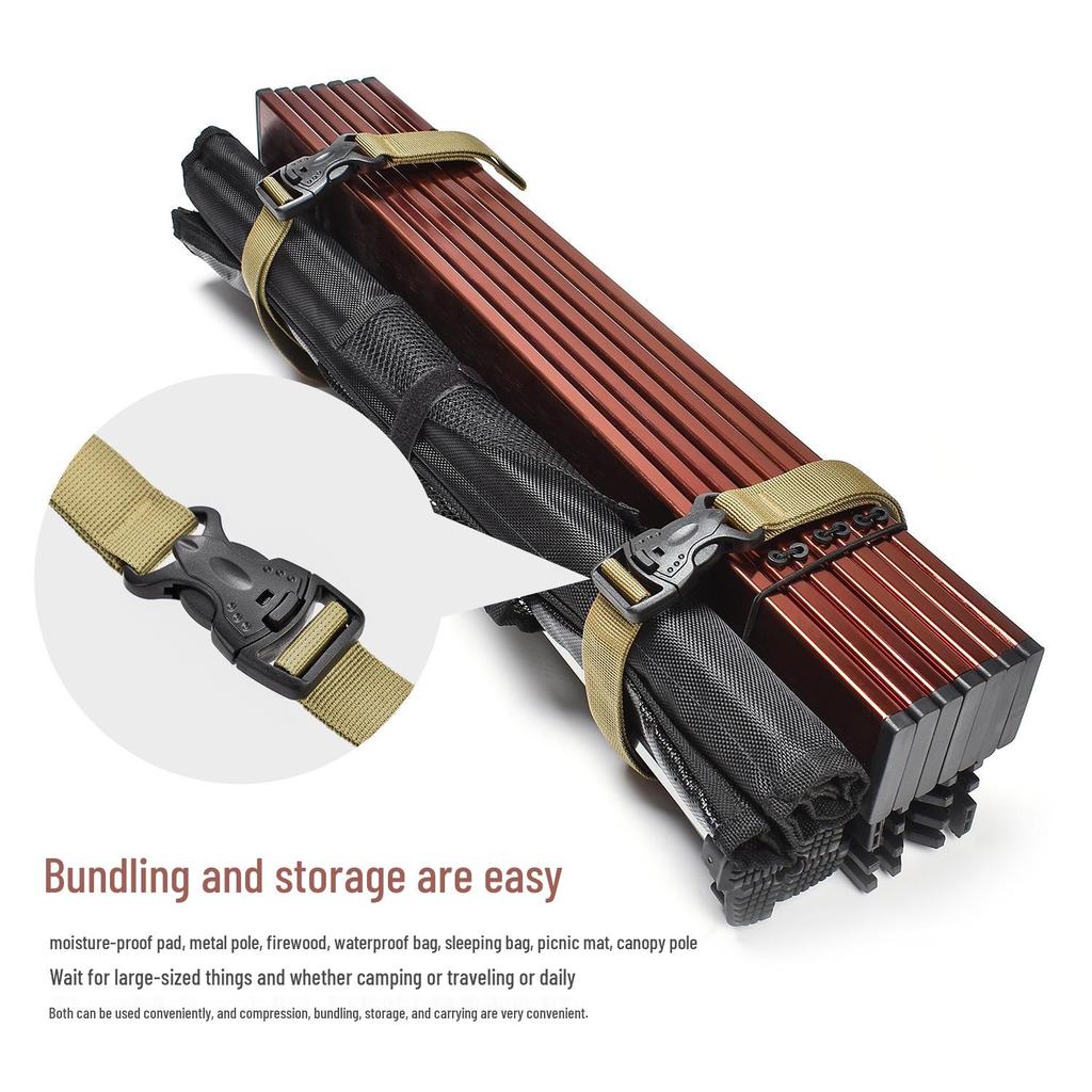 Dual Insurance Buckle Luggage Straps - Suitcase Packing Belts for Outdoor Cargo Securing