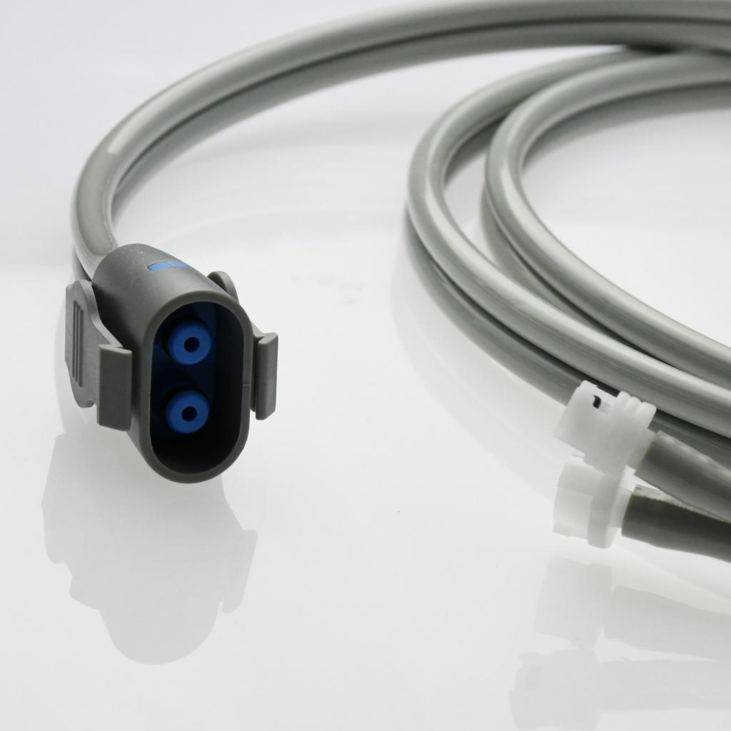 Kompatibel mit GE PRO, Dinamap Serie, usw., NIBP Manschettenverlängerungsschlauch mit Anschluss, Doppelrohr-Verlängerungsadapter, Blutdruckmesszubehör