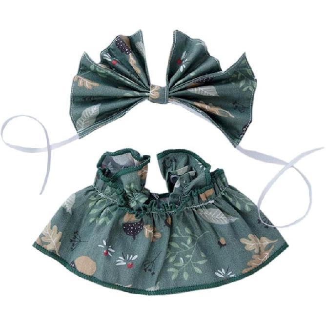 niannyyhouse 10см 15см 20см Одежда для плюшевой куклы Фруктовый узор Головной убор Платье Мягкая набивная плюшевая игрушка Наряжать (а4, 10см) 10cm