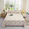 Cotton Thickened Bed Sheet 1pc Plant Flowers Printed Single Double Top King Sheets Pure Cotton Single Size Kids Bed Linen