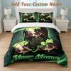 Bedding Set 1 Duvet Cover 2 Pillowcases Billie Eilish Print Soft Bed Linen Bedroom Decor