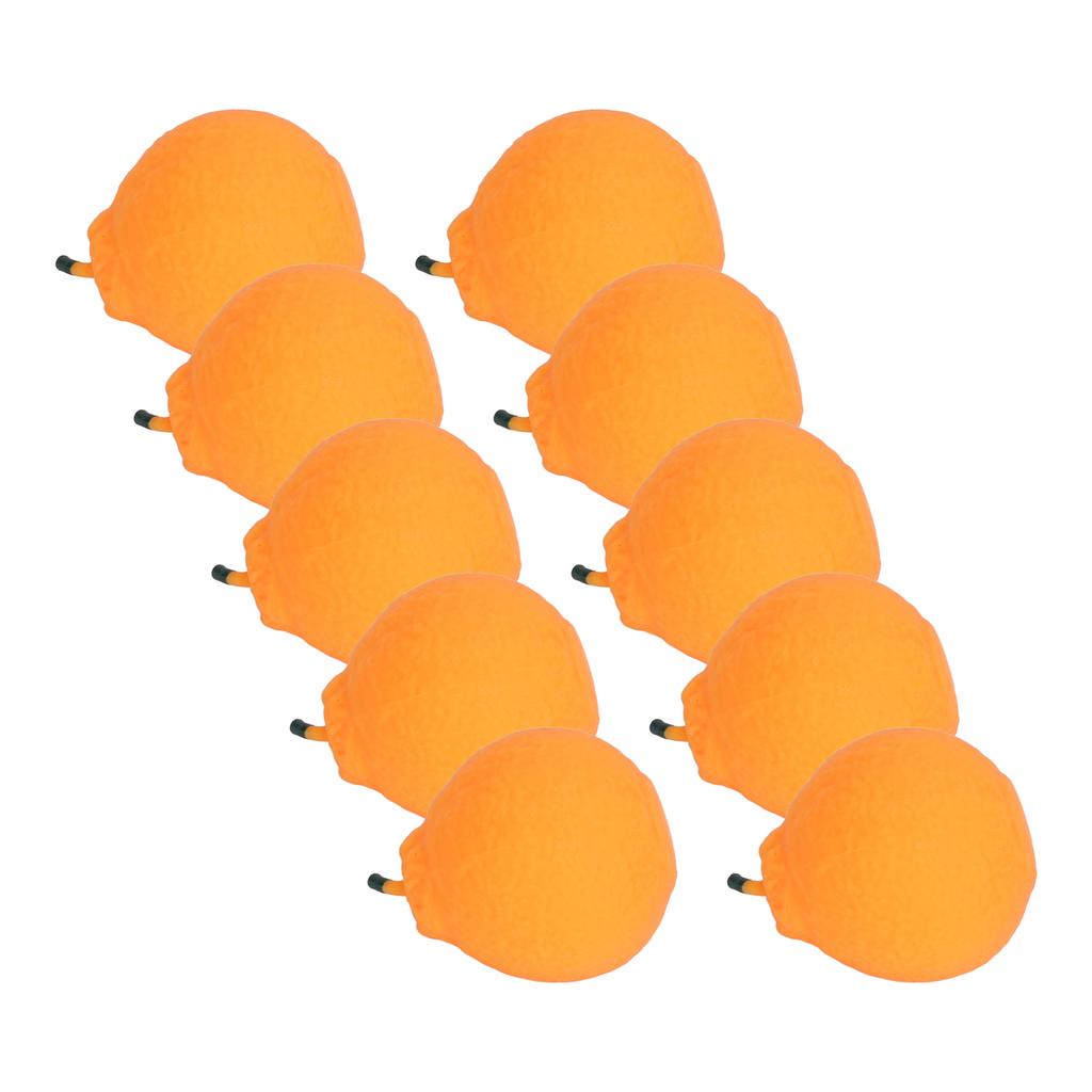 10pcs Squeeze Toys Lifelike Orange Squish Toys Cute Fruit Stress Relief Squishes Toy Interesting Decompression Toys
