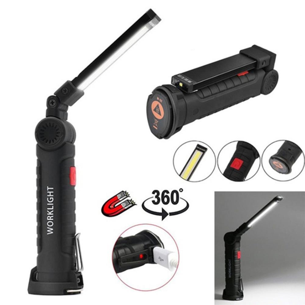 Multifunctional Folding Work Light Portable Camping Light USB Rechargeable Flashlight With Built-in Battery Magnetic Lamp