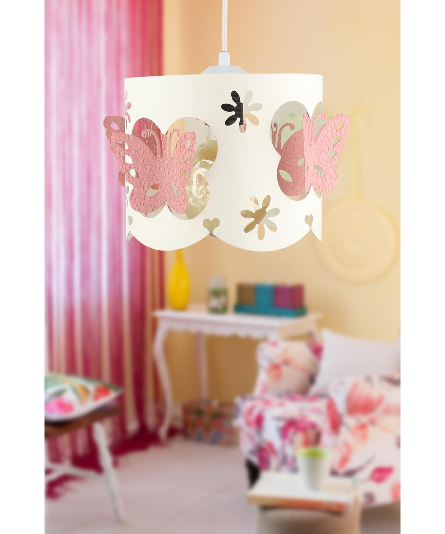

Люстра Alara Single White Pink Butterfly