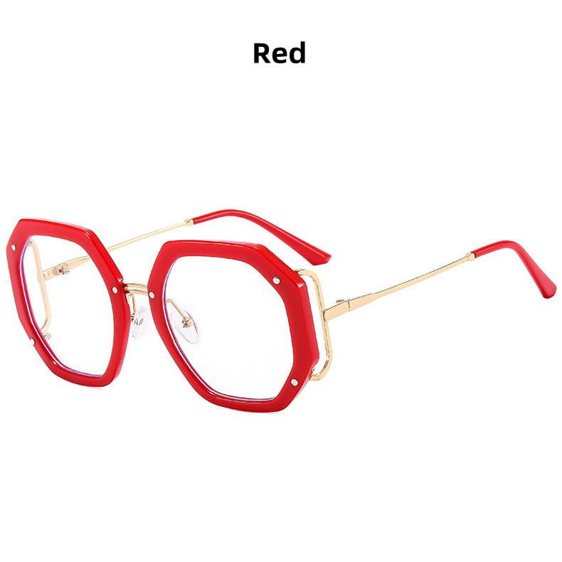 

New Brand Design Fashion Large Polygon Women Glasses Frame Photochromic Anti Blue Light Computer Reading Hyperopia Eyeglass 0