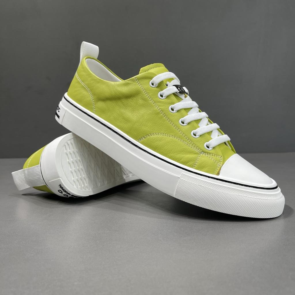 2026 casual board shoes men's new low-top versatile summer leather flats
