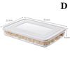 Transparent Food Storage Box for Dumplings Airtight Lid Holder Organizer for Refrigerator Shelf and Freezer Fresh Keeping