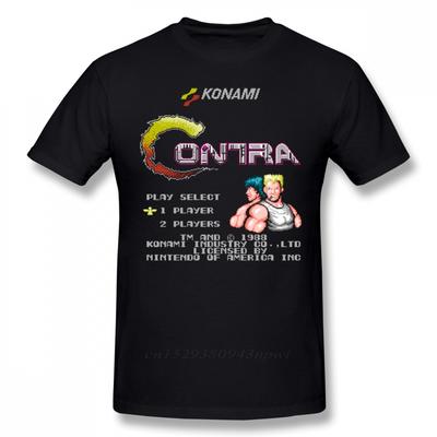 Contra T Shirt Contra TShirt Short Sleeve Classic Tee Shirt Funny Graphic Cotton Mens Plus Size Tshirt